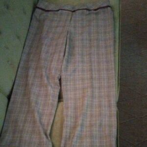 Women's Pink Plaid Lounge Pants